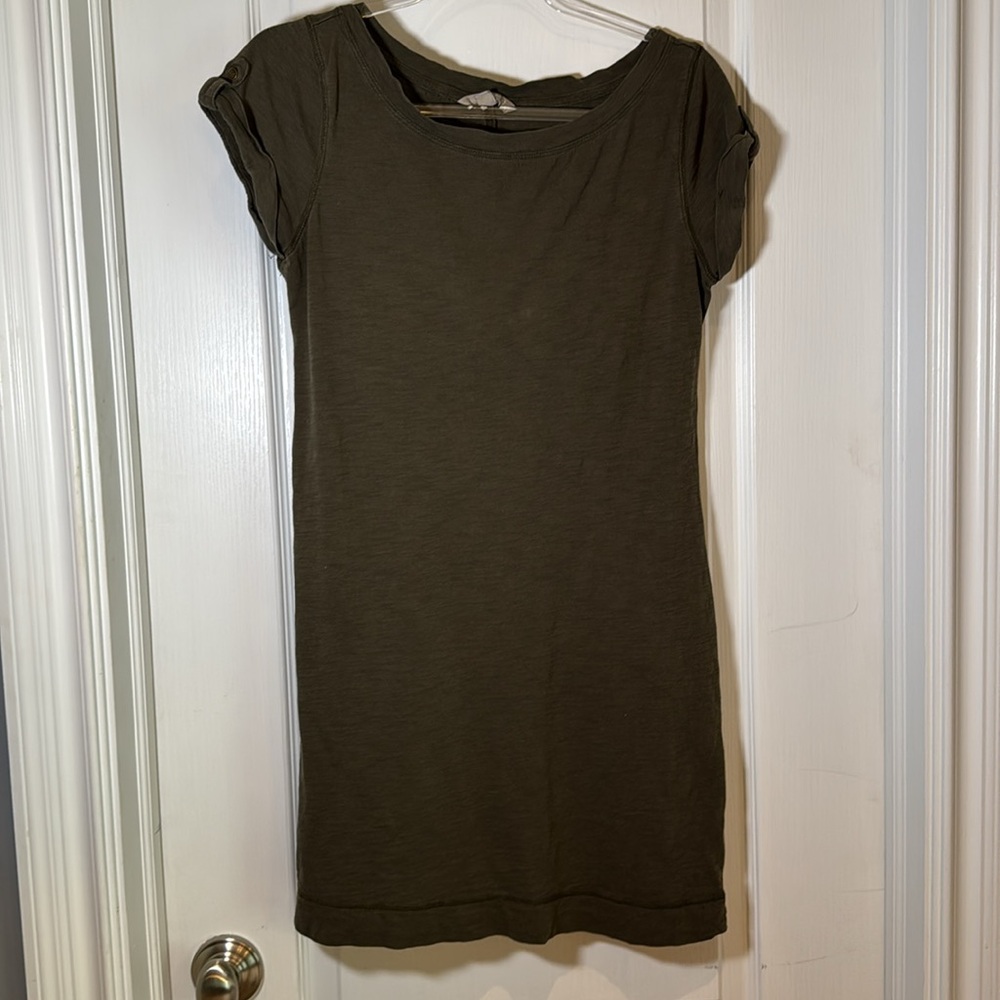 Banana Republic Casual Olive Green T-shirt Dress Size small
